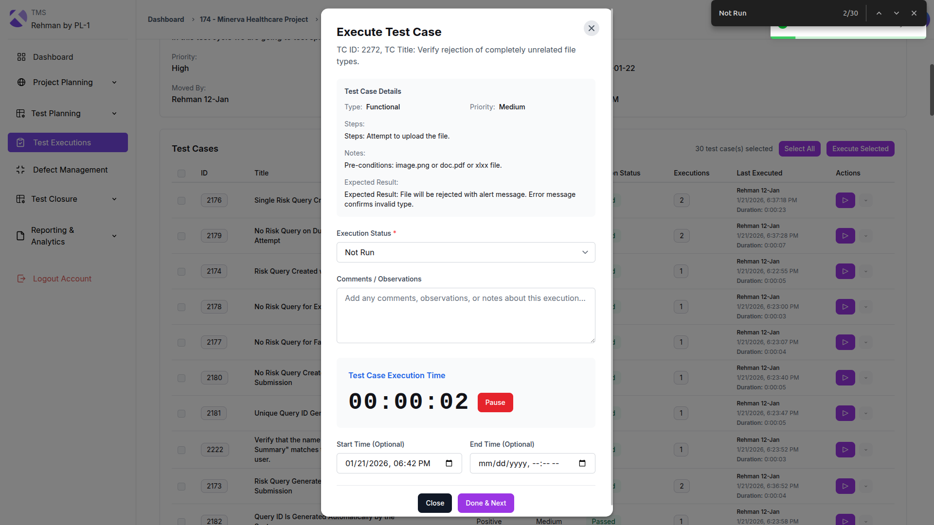 Rehman test 1 course